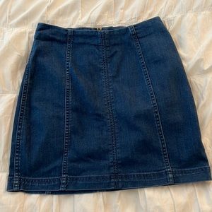 SIZE 6 FREE PEOPLE MODERN FEMME DENIM MINI SKIRT